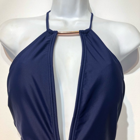 Ted Baker London Open Back Halter Swimsuit size 6 - Picture 7 of 11